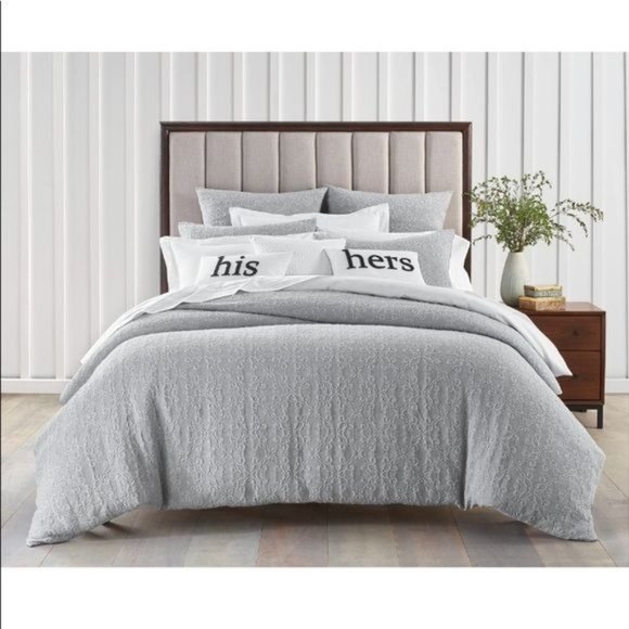 Charter Club Woven Tile 3 Pc. Duvet Cover Set, Full/Queen - Picture 1 of 4